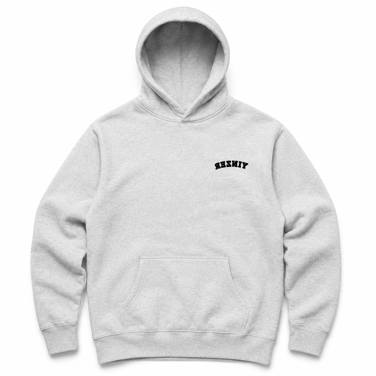 "YINZER" Embroidered Heather Relax Hoodie