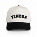 "YINZER" Embroidered Two Tone Hat Black