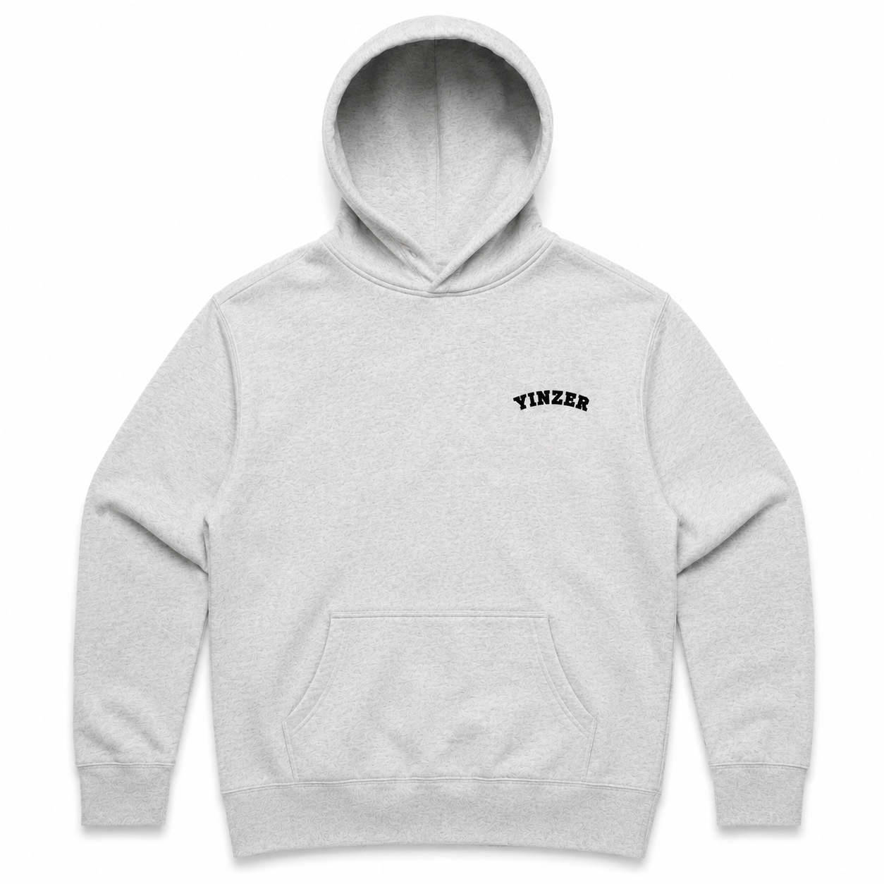 "YINZER" Embroidered Heather Relax Hoodie